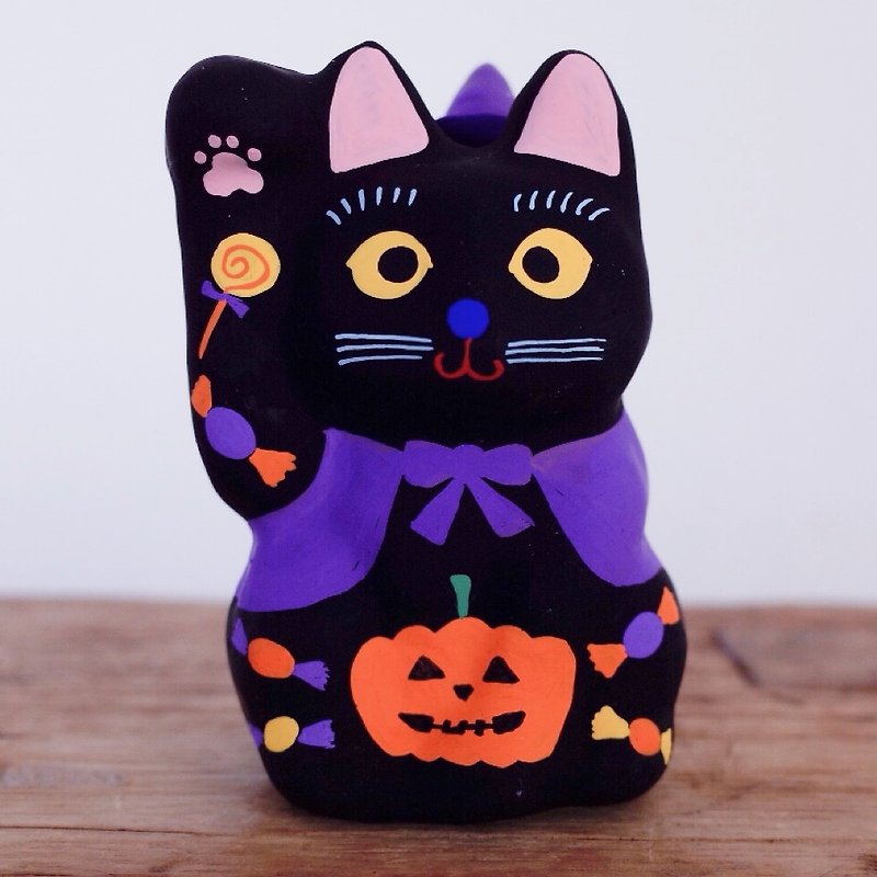 Lucky Cat Halloween pattern right beckoning - ตุ๊กตา - กระดาษ 