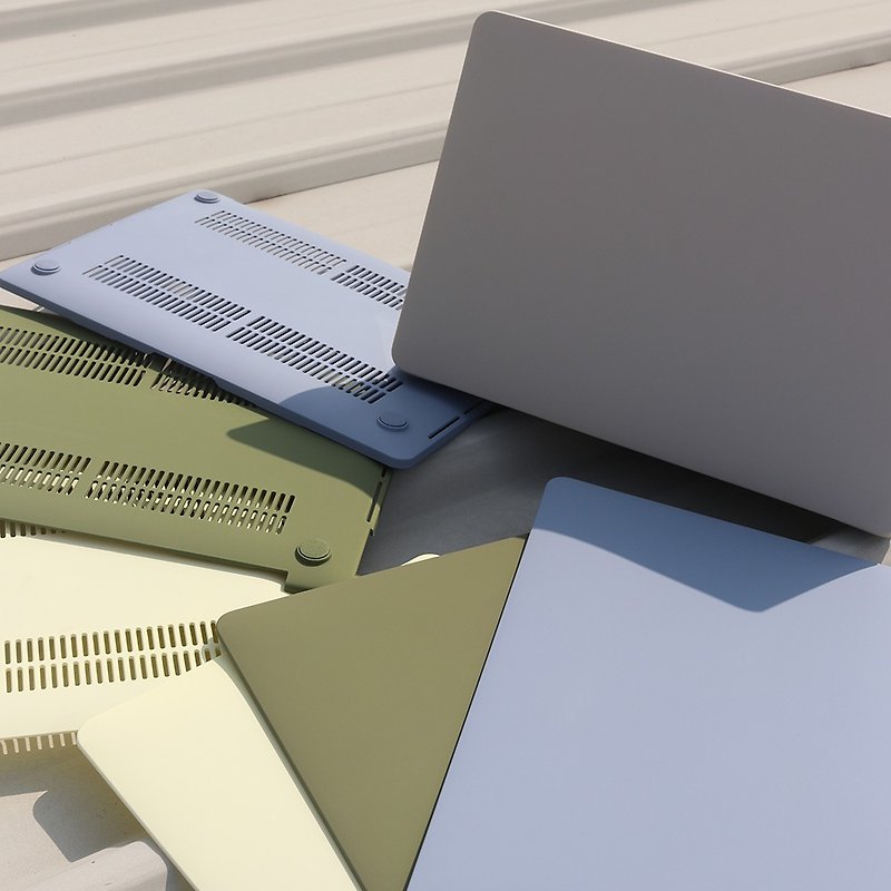Macbook Morandi laptop protective case - Other - Plastic Multicolor