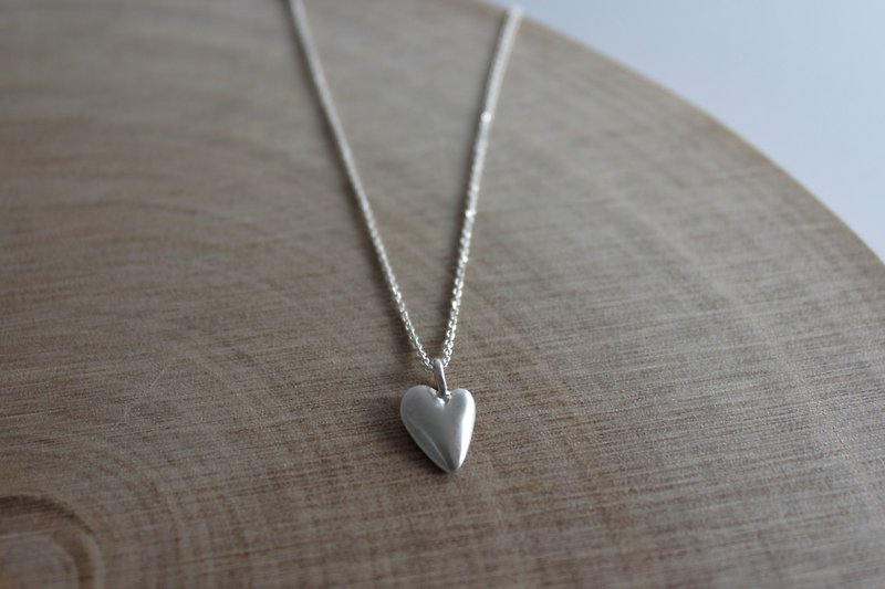 Love - handmade sterling silver necklace - สร้อยคอ - เงินแท้ 