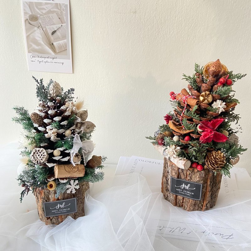 聖誕樹 雪松 松果 聖誕禮物 聖誕手作 - 乾燥花/永生花 - 植物．花 多色