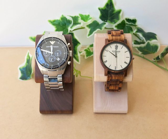 売れ筋 ウォールナットを削り出した木製の腕時計スタンド KATOMOKU 腕時計スタンド ウォールナット km-103WA 削り出し tepsa.com.pe