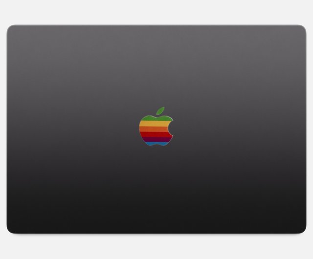 レインボーアップルロゴステッカー MacBook Pro Air 新旧モデル