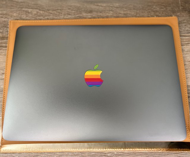 ※値下げ※【希少品】ノートパソコン用ケース　レインボーアップルロゴ 値下げ※【希少品】ノートパソコン用ケース レインボーアップル