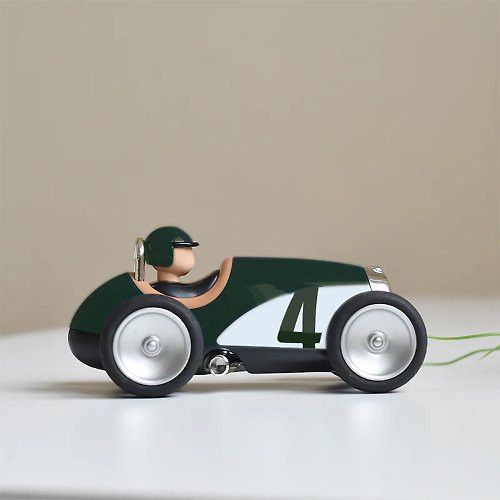 BAGHERA 法國玩具汽車 法國Baghera 精緻玩具復古小跑車-經典綠