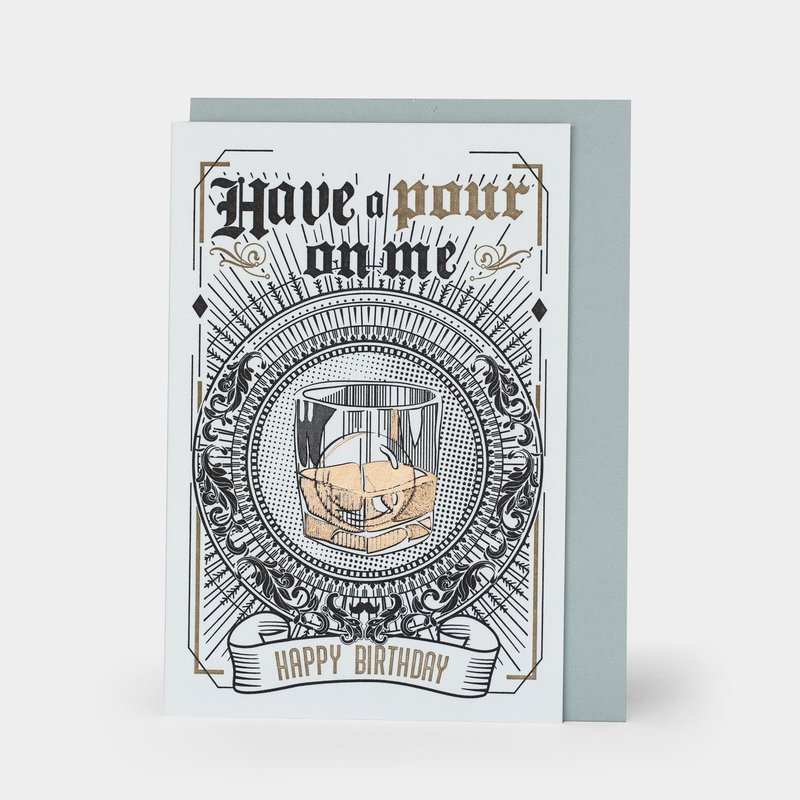 HAVE A POUR ON ME - 卡片/明信片 - 紙 白色