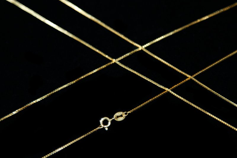 【Additional purchase】White gold & Gold plated sterling silver chain necklace - สร้อยคอ - เงินแท้ หลากหลายสี