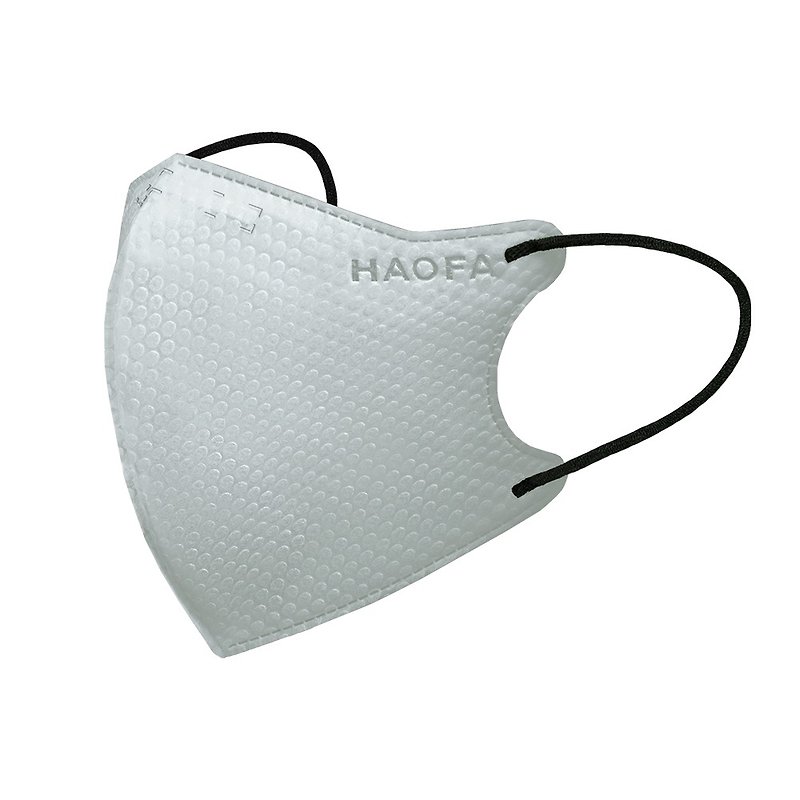 (Medical N95) HAOFA Airtight 99% Protective Stereoscopic Medical Mask-Morning Fog Grey (30pcs) - Face Masks - Other Materials 