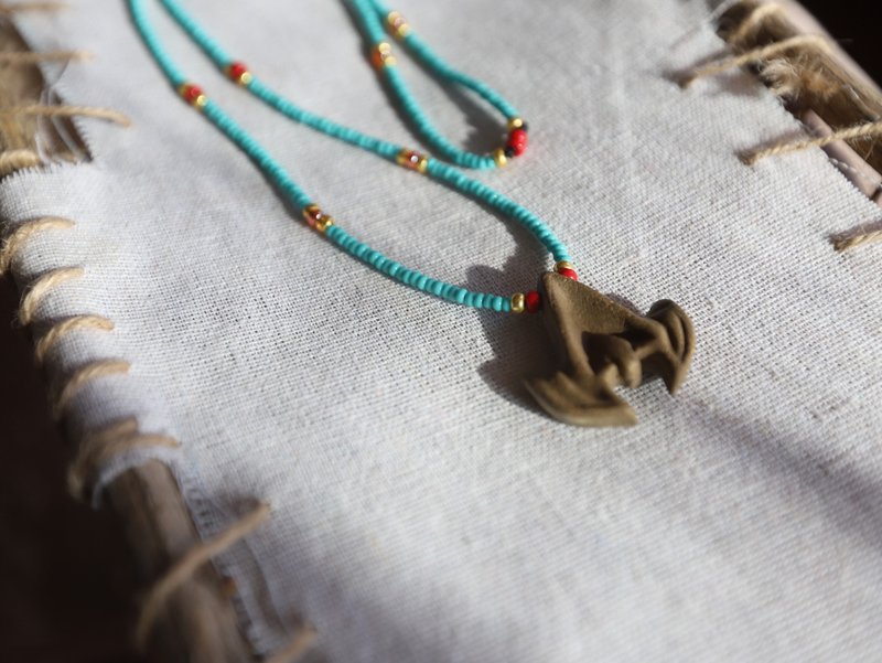 Fortune Arrives Harmonious Incense Bead Necklace - สร้อยคอ - พืช/ดอกไม้ 