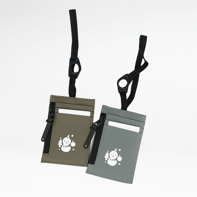 Christmas Snowman Special Edition - Urban Independent Induction ID Card Holder (Snowman Edition) - ที่ใส่บัตรคล้องคอ - วัสดุกันนำ้ สีเทา