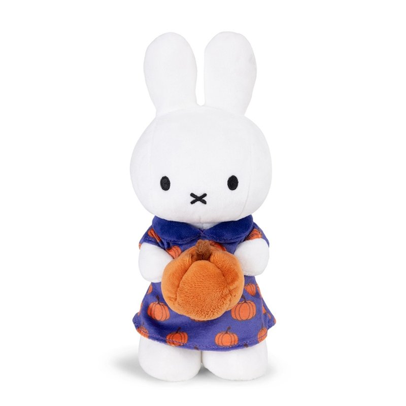 BON TON TOYS Miffy米菲兔填充玩偶-南瓜洋裝 24cm - 公仔/玩偶 - 聚酯纖維 橘色