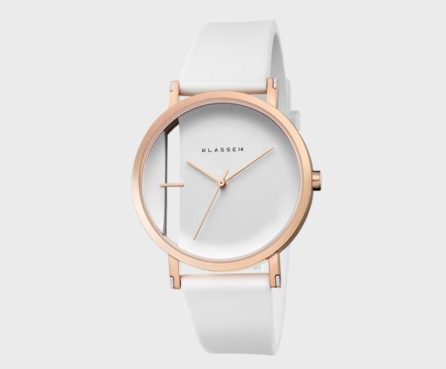 Imperfect Line Rose Gold White Watch 32/40mm - Complimentary