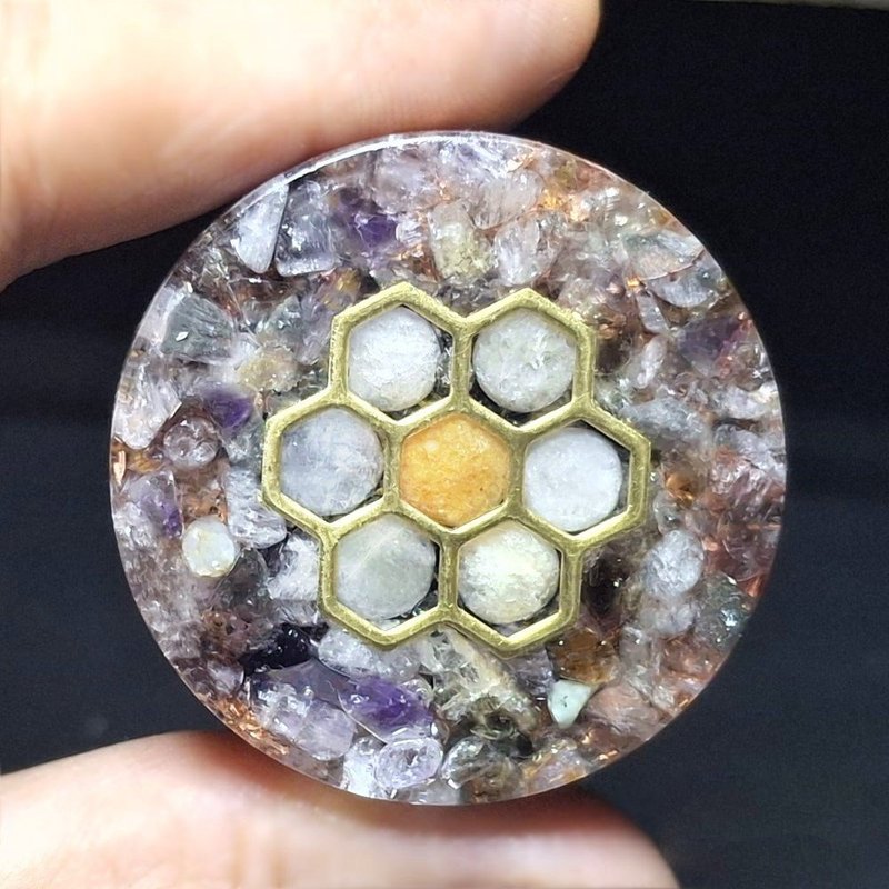 超七水晶奧剛能量隨身盤 | 附絨袋 - 其他 - 水晶 紫色