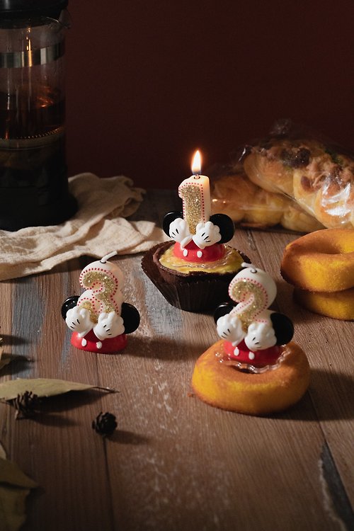 Candlelism co. 蠟燭主義 閃亮米奇手套 • 蛋糕數字蠟燭