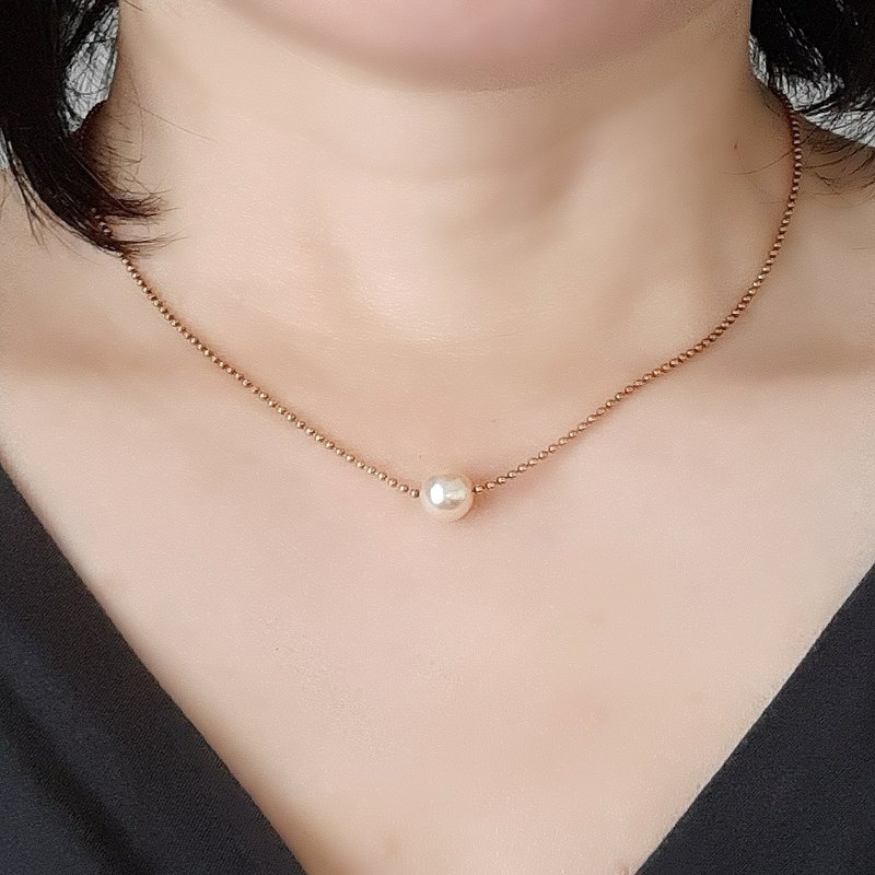 K18G through necklace Akoya pearl pearl necklace Akoya pearl Japanese pearl pearl necklace pearl necklace pearl necklace pearl necklace - Necklaces - Pearl 