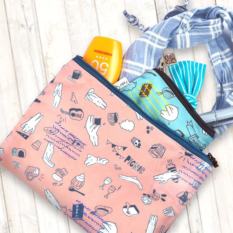 Girls universal zipper bag - กระเป๋าเครื่องสำอาง - ผ้าฝ้าย/ผ้าลินิน หลากหลายสี