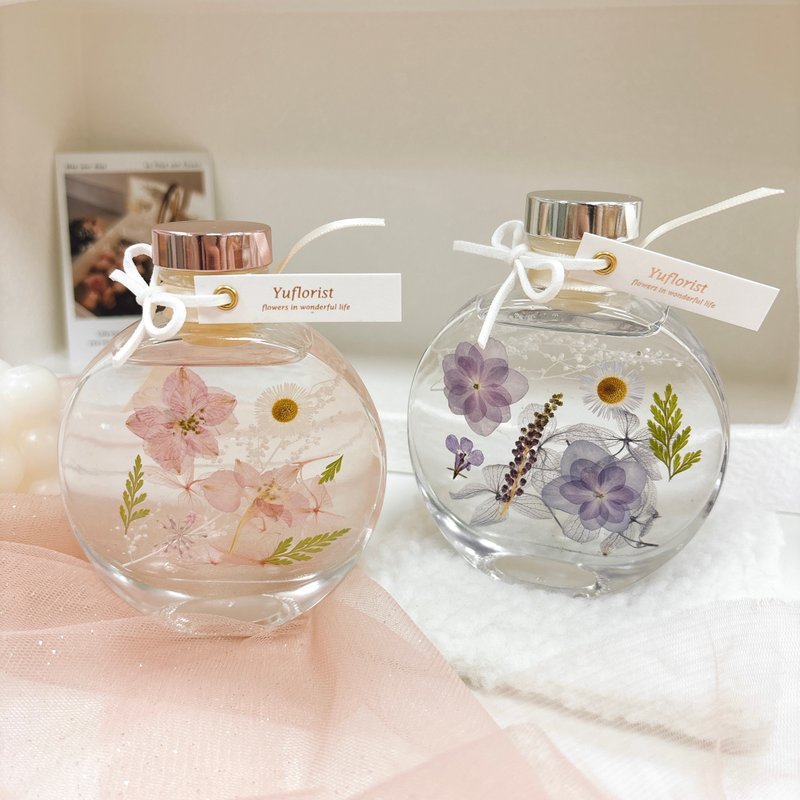 [Floating Vase] Romantic Floating Flower Night Light-Wedding Favorite Wedding Dried Flower Graduation - ของวางตกแต่ง - วัสดุอื่นๆ หลากหลายสี