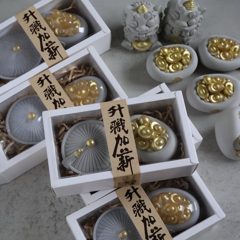 聚寶盆水泥擴香/微景觀擺件/桌面裝飾/升官發財/升職加薪 - 香氛/精油/擴香 - 水泥 
