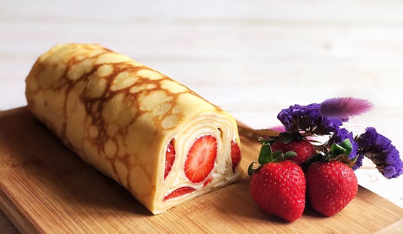 滿滿草莓乳酪千層卷3/15出貨 - 蛋糕/甜點 - 新鮮食材 紅色