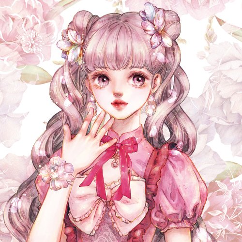 Cream Peach , Orgel melody Bird series Rose Finch Stickers (6color)