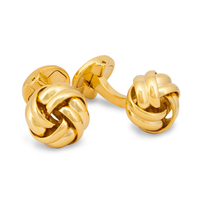 Gordian Knot Cufflinks in Gold - Cuff Links - Other Metals Gold