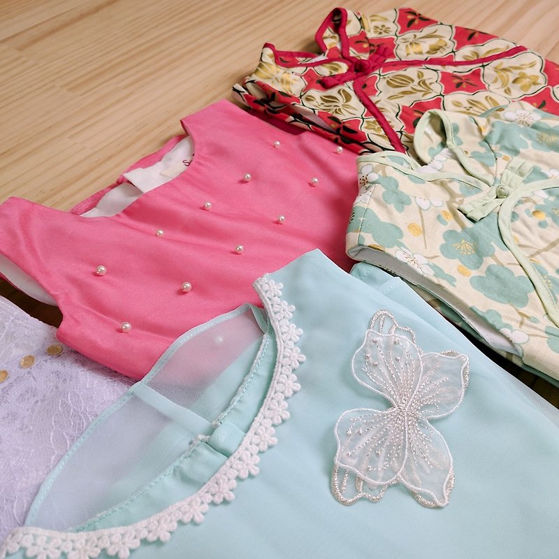 Goody Bag - small dress & cheongsam children pouch - Other - Cotton & Hemp Multicolor