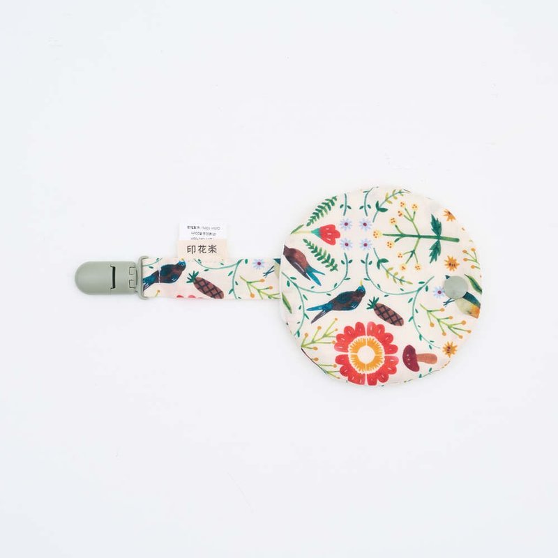 Pacifier cloth set/Artist joint name/Print music x Soupy Tang/Forest kaleidoscope - ขวดนม/จุกนม - ผ้าฝ้าย/ผ้าลินิน หลากหลายสี