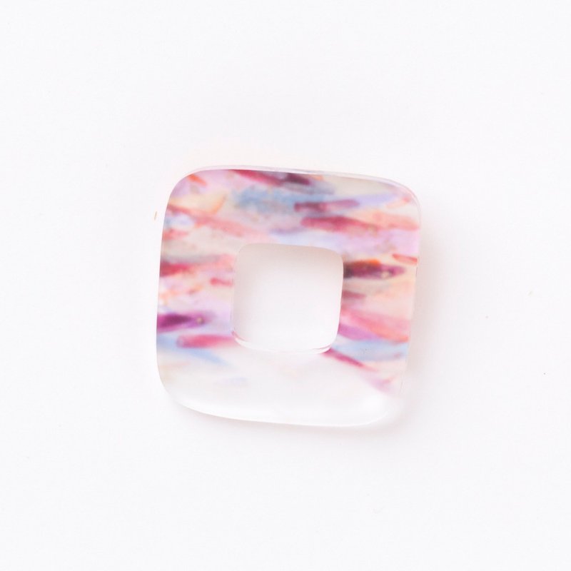 picture brooch - Brooches - Acrylic Red