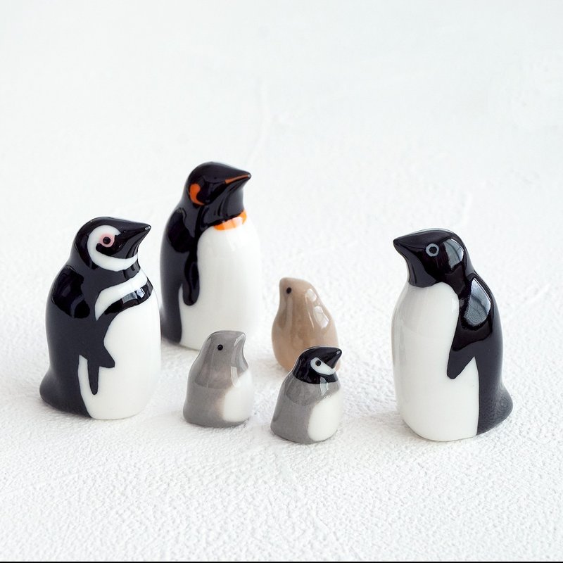 padou Penguin Figure Nordic Cute Gift Present Kids Interior Aquarium Japan - 擺飾/家飾品 - 陶 白色