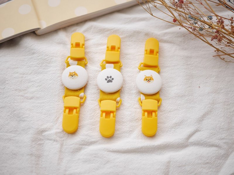 Universal clip handkerchief clip toy clip yellow Shiba Inu model (a set of three specials) - Other - Cotton & Hemp Yellow