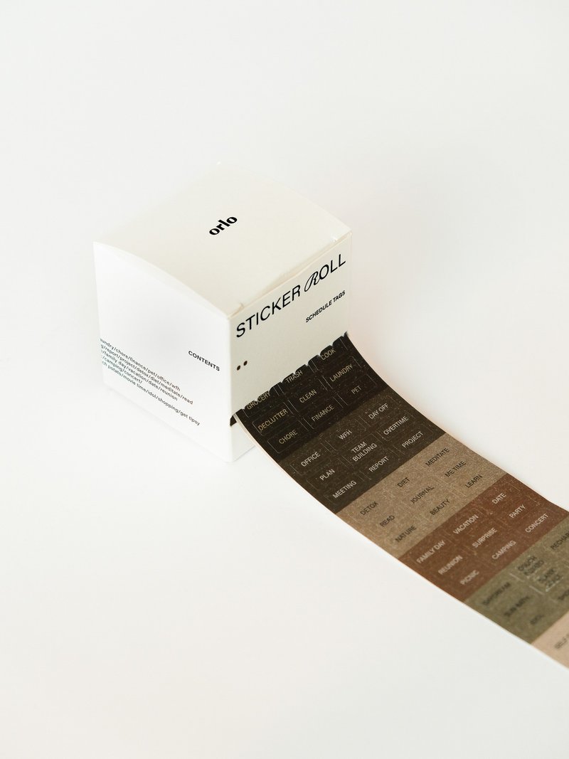 sticker roll・schedule tags - Stickers - Paper Khaki