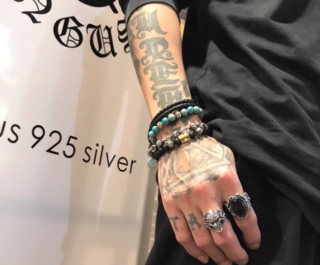 ロックパンクシリーズ】ピエロピエロ925スターリングシルバーリング