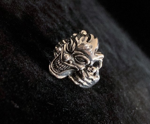 ハンドメイド　ピエロ　ピンズ　シルバー925 限定１個 ロックパンクシリーズ】ピエロピエロ925スターリングシルバーリング