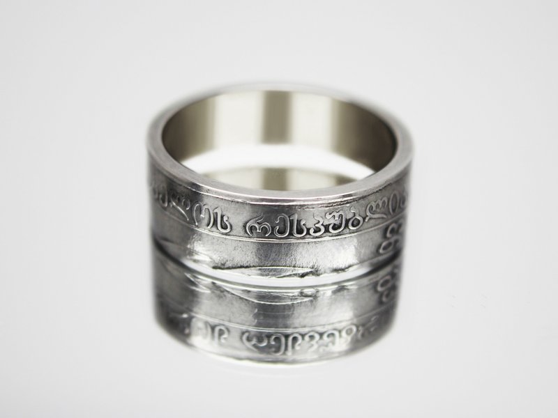 Georgia Coin Ring 5 tetri 1993 coin rings for men coin rings for women - General Rings - Other Metals 