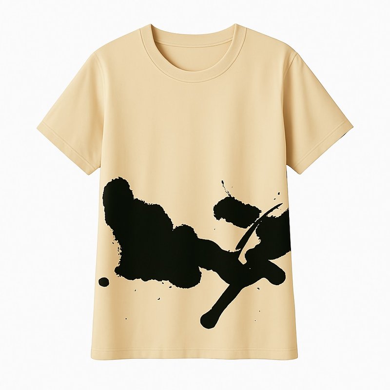 圓領短袖T恤 women's T-shirt - 女 T 恤 - 棉．麻 黃色
