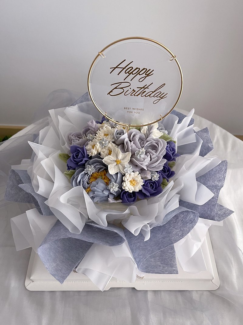 [Customization] Bouquet Framed Cake－Self Pickup/Lalamove Freight Collect/Home Delivery - Cake & Desserts - Fresh Ingredients 