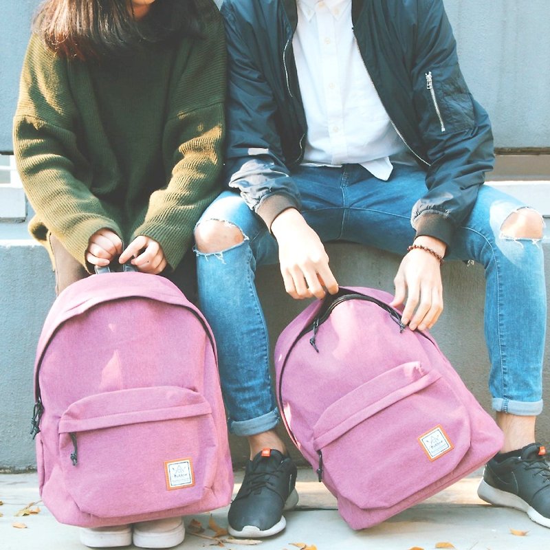 • After defining lilac suit ♡ minimalist backpack (into two) - Backpacks - Cotton & Hemp Purple