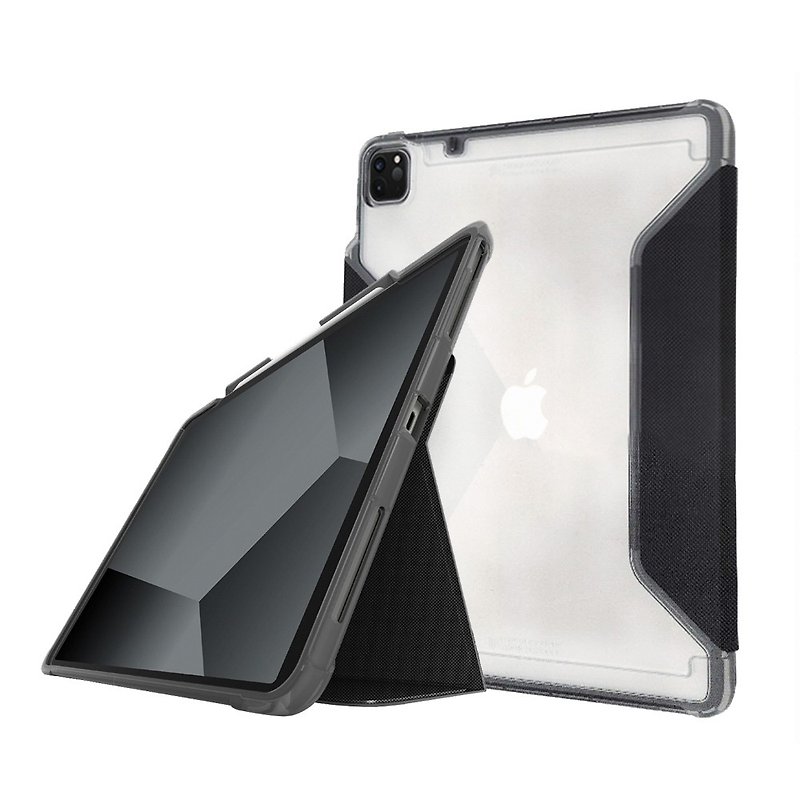 塑膠 平板/電腦保護殼 黑色 - 【STM】Dux Plus iPad Pro 11吋 第一~四代 保護殼 (黑)