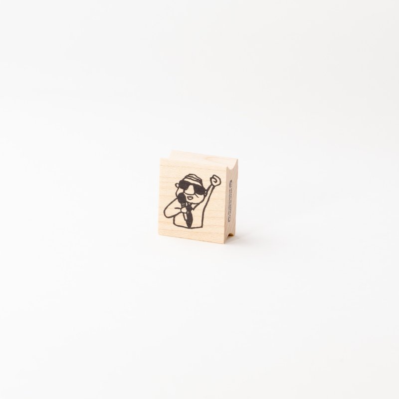 Chief Iwai's Happy Watch*26mm x 30mm*Rubber stamp* R963 - ตราปั๊ม/สแตมป์/หมึก - ไม้ ขาว