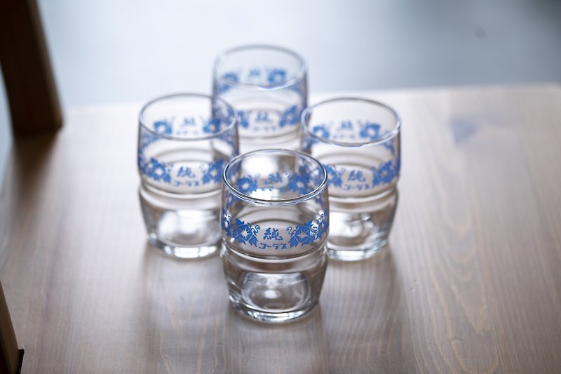 新品未使用の日本製昭和メガネ4点セット - グラス・コップ - ガラス 透明