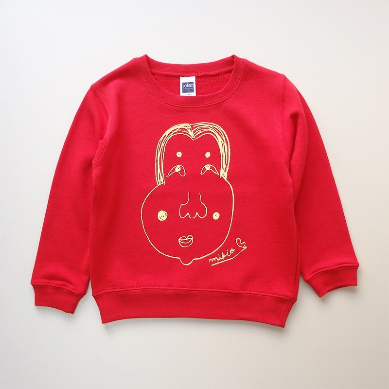 Okame Kids Sweatshirt Red - Tops & T-Shirts - Cotton & Hemp Red