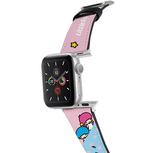 HongMan康文國際 【Hong Man】三麗鷗系列 Apple Watch 皮革錶帶 點點雙星仙子
