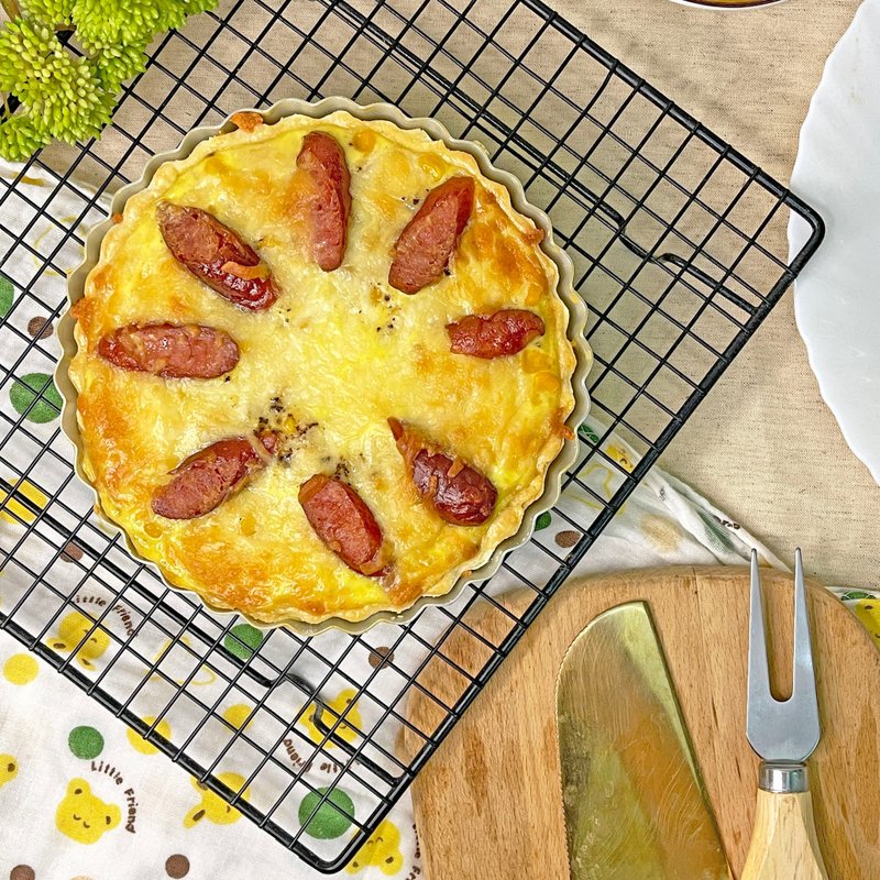 Light Savory Pie [Handmade Tart Crust] Vegetable German Sausage - ของคาวและพาย - อาหารสด สีส้ม