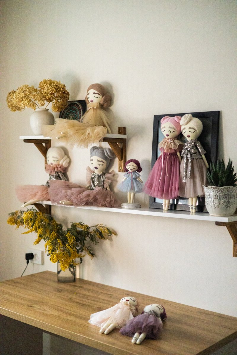Custom order for Francesca Amatruda (2 dolls). - 其他 - 亞麻 藍色