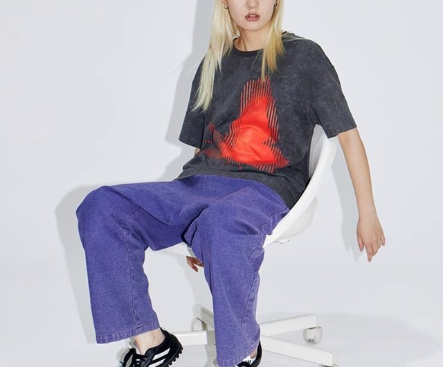 セール】BUTTERFLY PIGMENT DYED S/S BABY TEE（Tシャツ