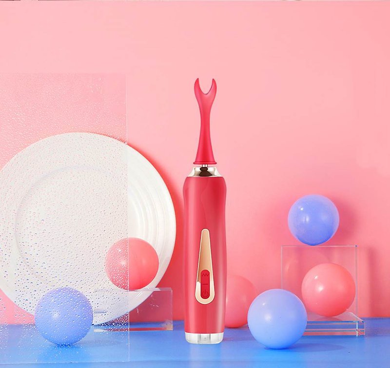Queen's rod ultrasonic high frequency tremor 3 speed x7 frequency seconds screaming orgasm suit to send lubricating fluid - สินค้าผู้ใหญ่ - ซิลิคอน สีแดง