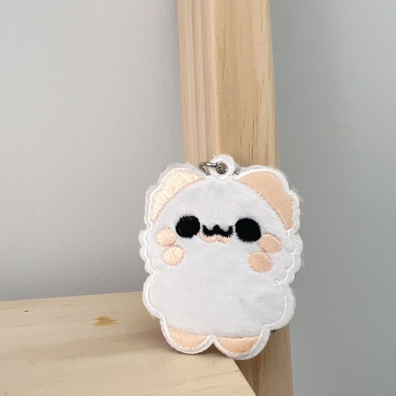 [Spot] Bad Meow and Mao Meow-Mao Mao Embroidery Key Ring - Keychains - Thread 