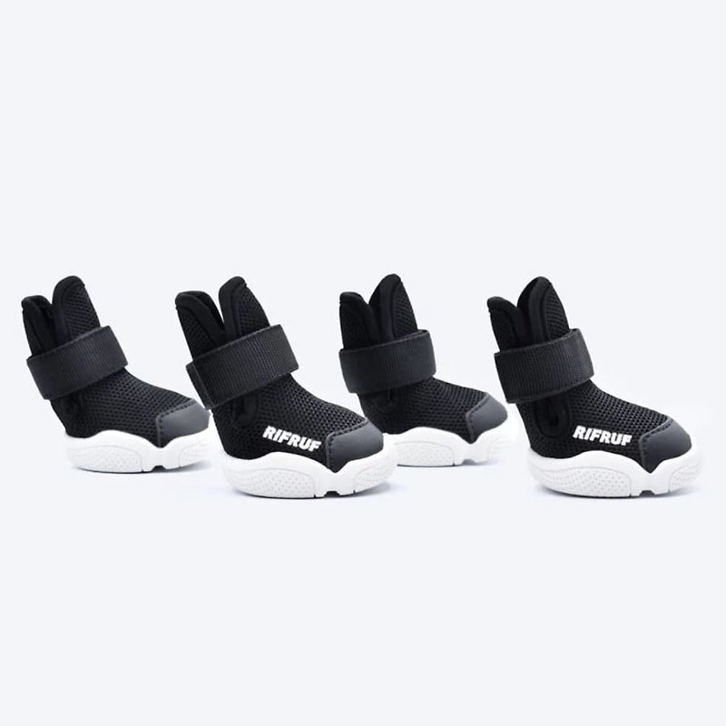 RIFRUF - CAESAR 1 透氣防護鞋 黑色 - 寵物衣服 - 其他人造纖維 黑色