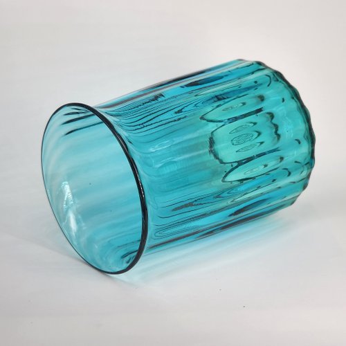 ヴィンテージ　大きな　ガラスボトル　濃い　エメラルドグリーン　花瓶　花器 500x0.jpg