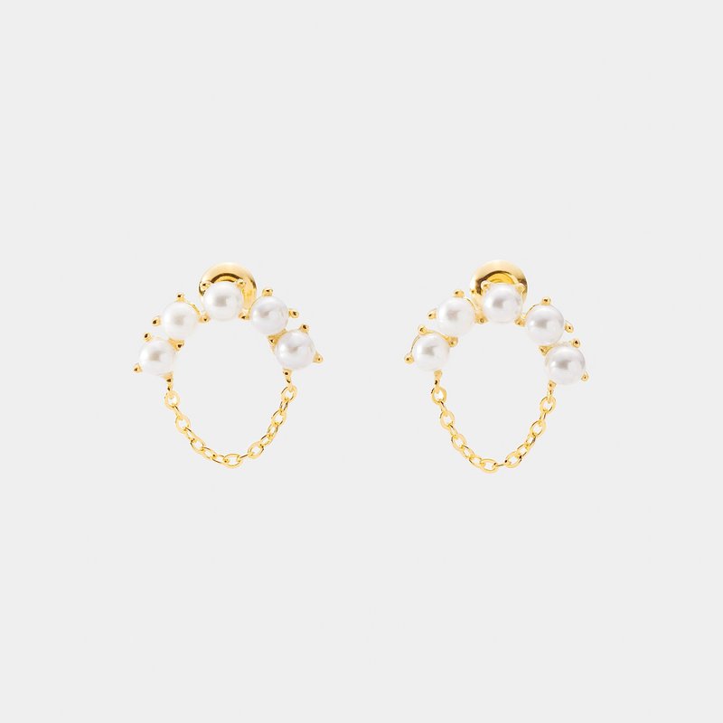 Cleo earrings - Earrings & Clip-ons - Sterling Silver Gold