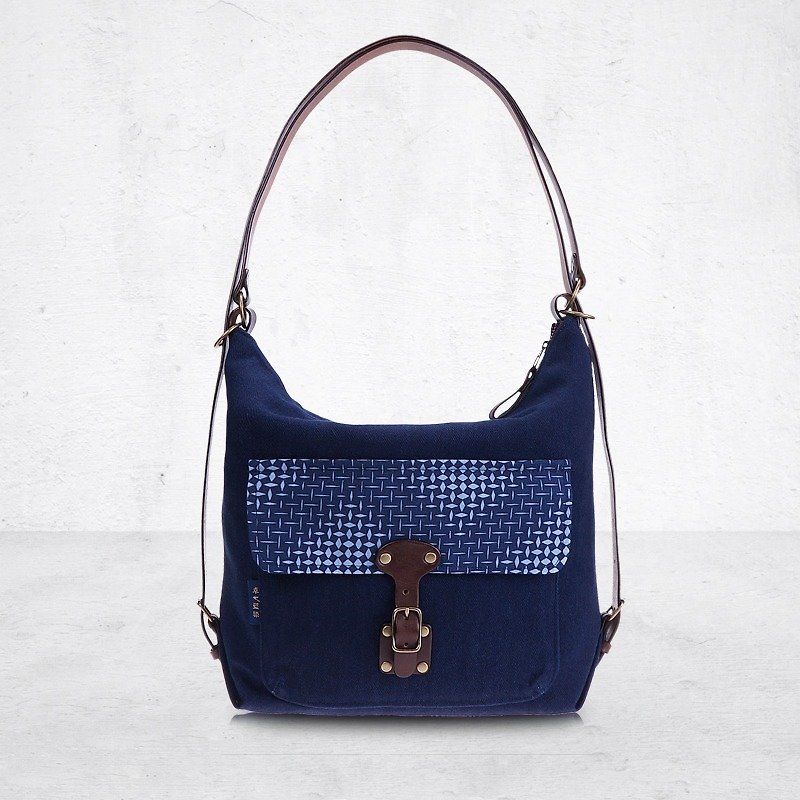 Takuya Aizen - Journey series of multi-use Bag - กระเป๋าเป้สะพายหลัง - วัสดุอื่นๆ สีน้ำเงิน